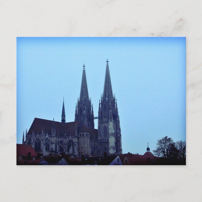 Regensburger Dom, Deutschland Postkarte (Vorderseite)