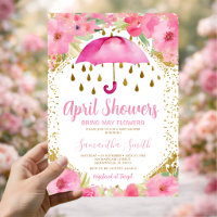 Regenschirm April-Schauer bringen Mai-Blumen