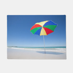 Regenschirm auf Strand Australien Fußmatte