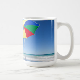 Regenschirm auf Strand Australien Kaffeetasse