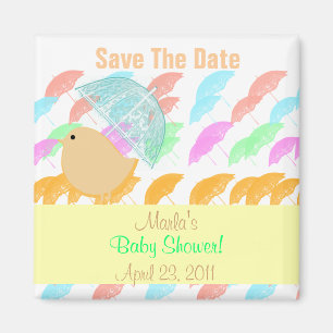 Regenschirm-Babyparty Magnet