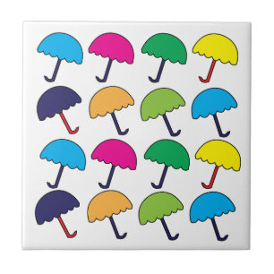 Regenschirm Bunter Regenschirm Fliese