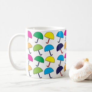 Regenschirm Bunter Regenschirm Kaffeetasse