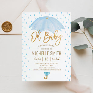 Regenschirm der Liebe Streusel Baby Shower Einladung