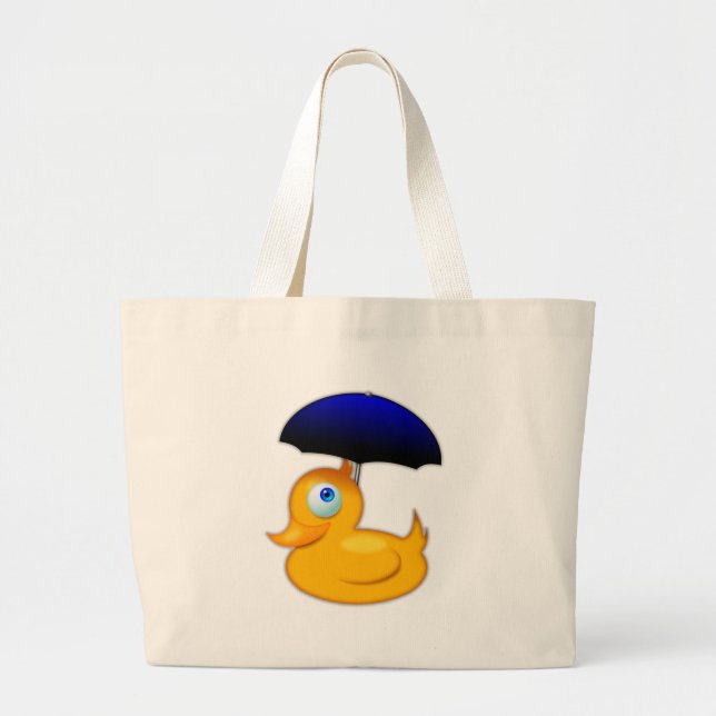 Regenschirm-Enten-Tasche Jumbo Stoffbeutel (Vorne)