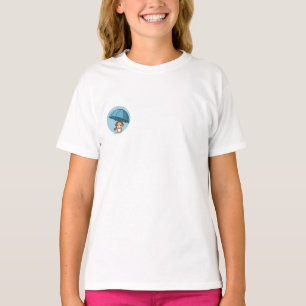 Regenschirm für Kinder mit Hund T-Shirt