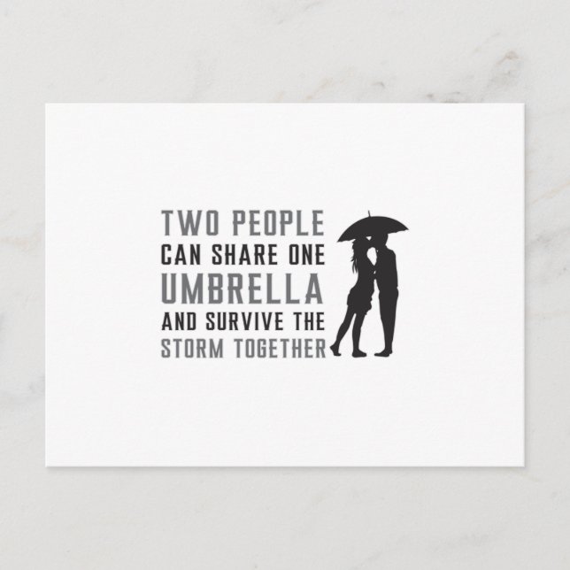 Regenschirm Raindrop Regen Wolke Wetter Geschenk I Postkarte (Vorderseite)