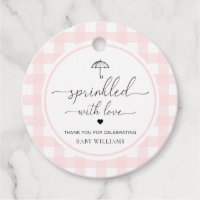 Regenschirm Rosa Gingham mit Liebe