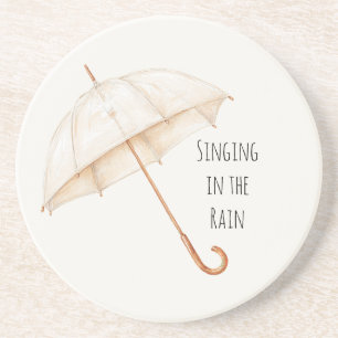 Regenschirm Singing in the Rain Getränkeuntersetzer