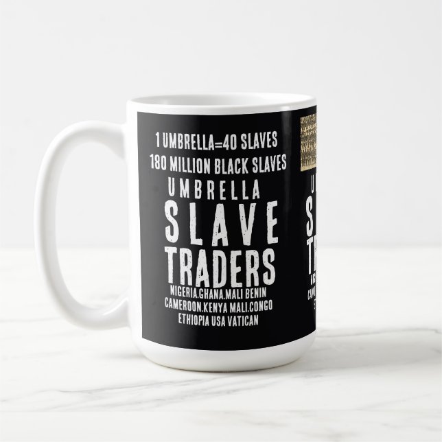 REGENSCHIRM SKLAVENHÄNDLER Tasse Kaffeetasse (Links)