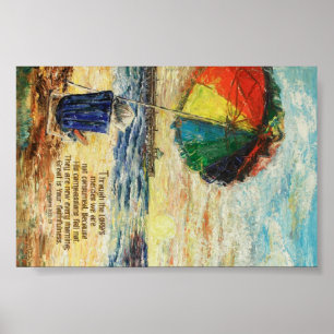 Regenschirm-Sonnenaufgang 3:22-23 Poster