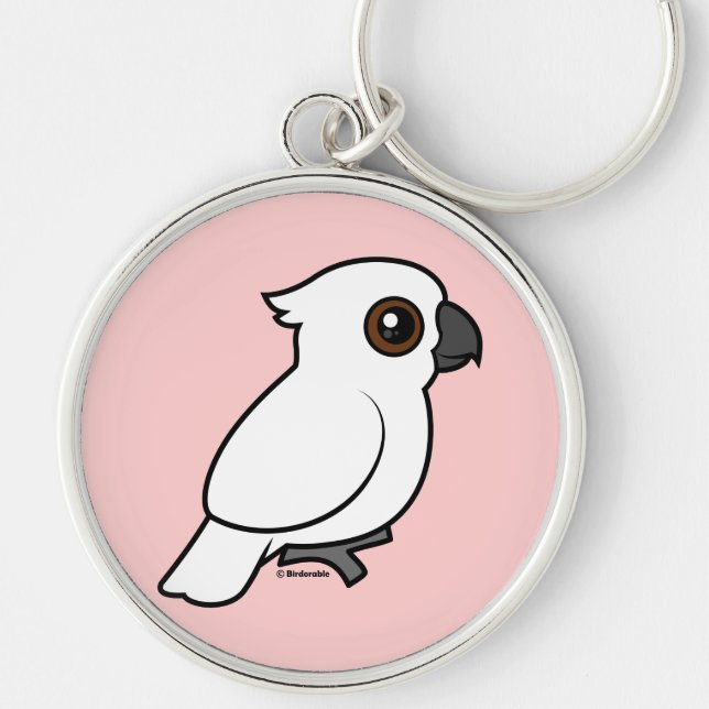 RegenschirmCockatoo (flach) Schlüsselanhänger (Vorne)