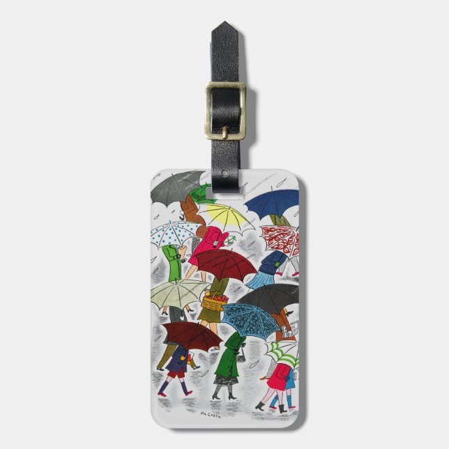 Regenschirme Gepäckanhänger (Vorderseite vertikal)