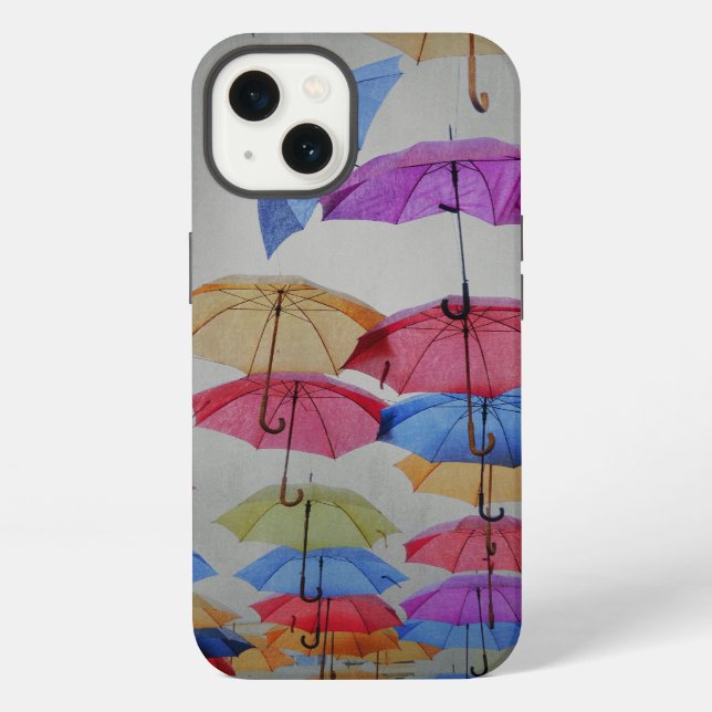 Regenschirme iPhone Hülle (Rückseite)
