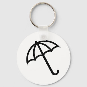 Regenschirmikone Schlüsselanhänger
