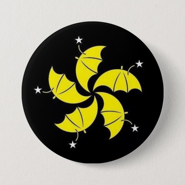 Regenschirmrevolution Button (Vorderseite)