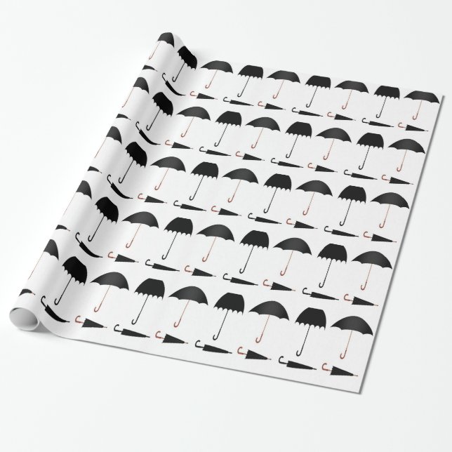 RegenschirmvektorSetentwurf Geschenkpapier (Ungerollt)