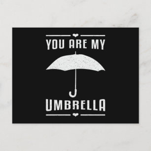 Regenschirmwolke Wetter Raindrop Rain Raine Gesche Postkarte