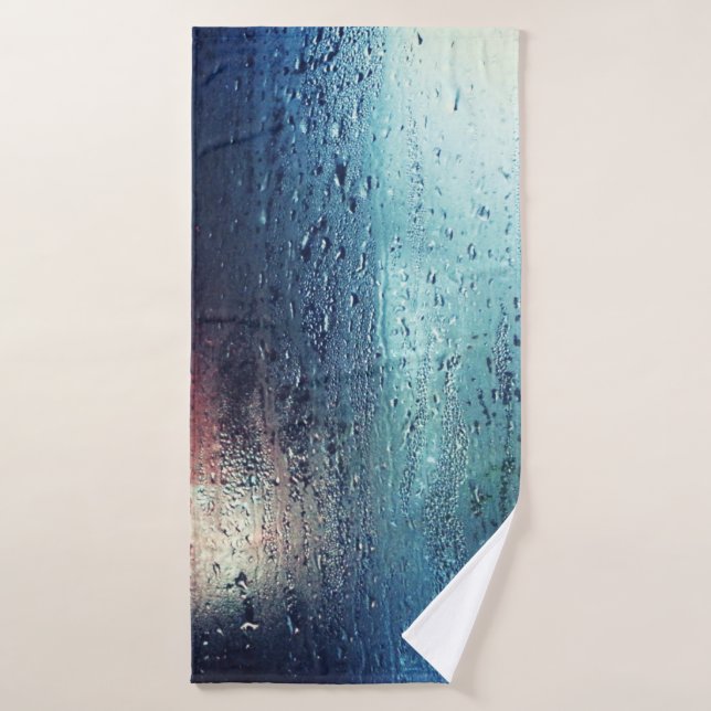 REGENSCHLAG AM FENSTER BADEHANDTUCH (Badehandtuch)