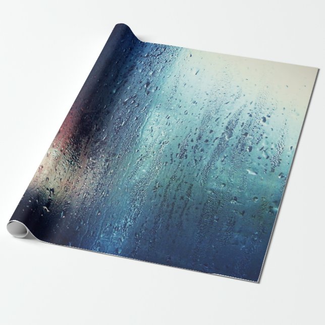 REGENSCHLAG AM FENSTER GESCHENKPAPIER (Ungerollt)