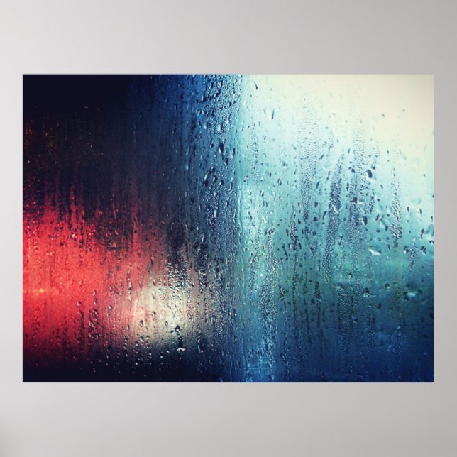 REGENSCHLAG AM FENSTER POSTER (Vorne)