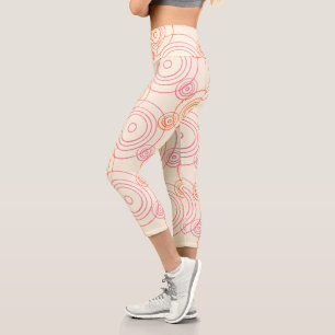 Regenschlupflöcher auf dem Wassermuster Capri Leggings