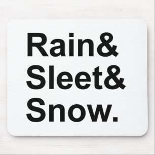 Regenschnee Postwetterbedingungen Mousepad