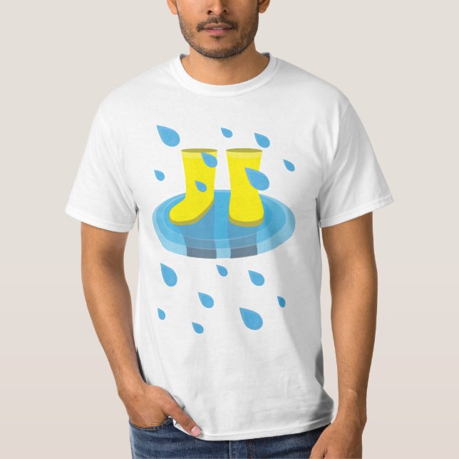 Regenstiefel T-Shirt (Vorderseite)