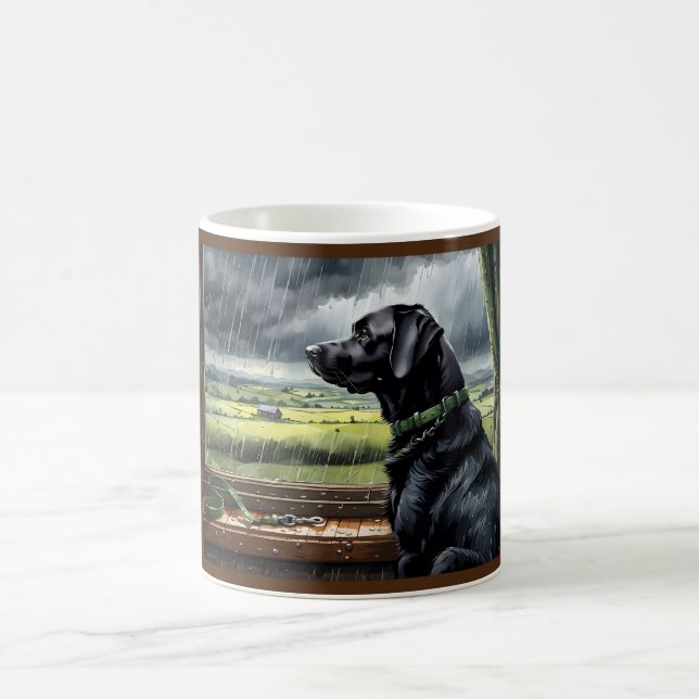 Regenstoppe spielen Labrador Kaffeetasse (Mittel)