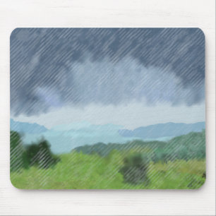 Regensturm über dem Land, Mousepad