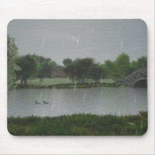 Regentag am Mousepad-See Mousepad