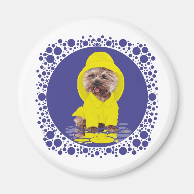 Regentag Cairn Terrier Magnet (Vorne)