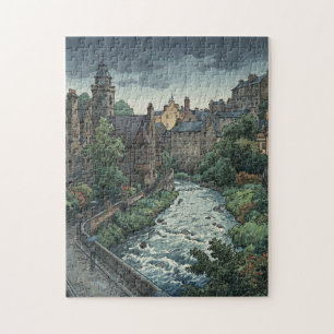 Regentag in Dean Village