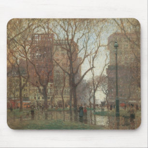 Regentag, Madison Square, New York, Paul Cornoyer Mousepad