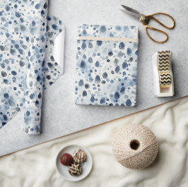Regentagsblau Geschenkpapier