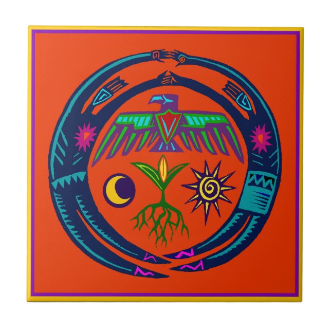 Regentanz Fliese (Vorderseite)