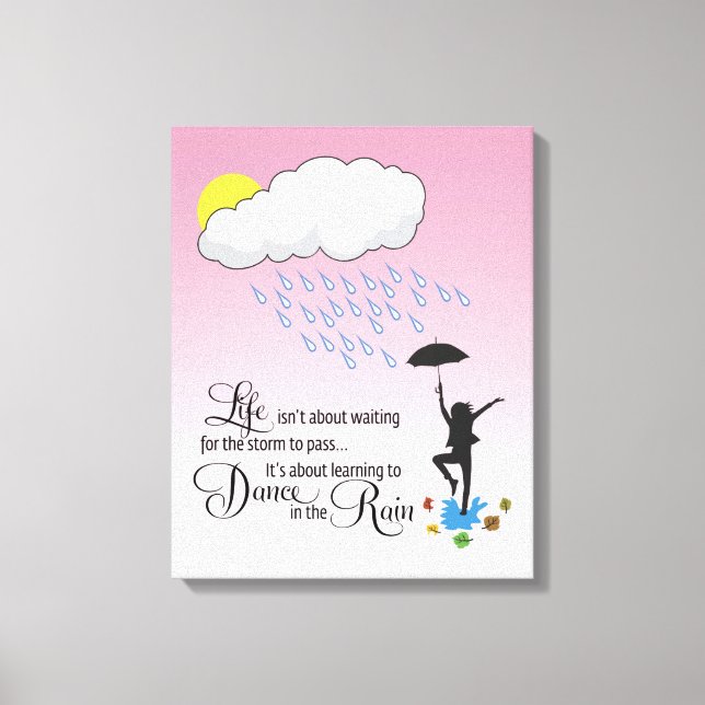 Regentanz Leinwanddruck (Vorderseite)