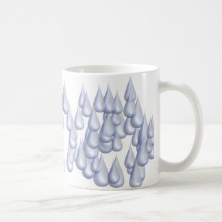 Regentropfen (3D) Kaffeetasse