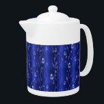 Regentropfen auf blauem Metall<br><div class="desc">Raindrops with Stars on blue Metal ,  abstrakt,  artdeco rainbowart,  digital work by Krisi ArtKSZP . Weitere Produkte in Store Category >>> 3D,  Abstrakt,  Artdeco,  Retro,  Rainbowart >> Gemustert - Gemustert >>> Raindrops on blue Metal</div>