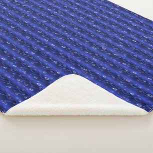Regentropfen auf blauem Metall Sherpadecke