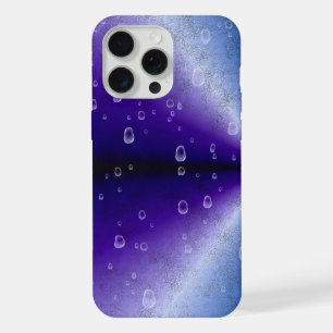 Regentropfen auf Lila Regenbogen iPhone 15 Pro Max Hülle