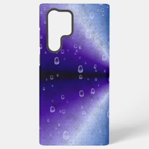 Regentropfen auf lila Regenbogen Samsung Galaxy Hülle