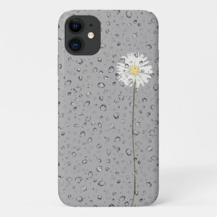 Regentropfen auf weißer Seite Case-Mate iPhone Hülle
