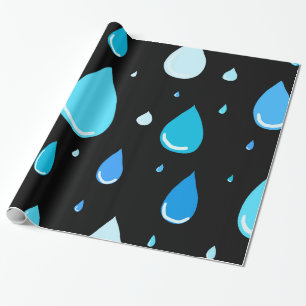 Regentropfen Geschenkpapier