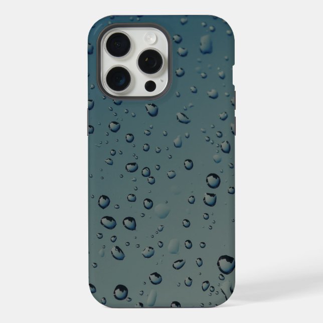 Regentropfen iPhone 15 Pro Max Hülle (Rückseite)