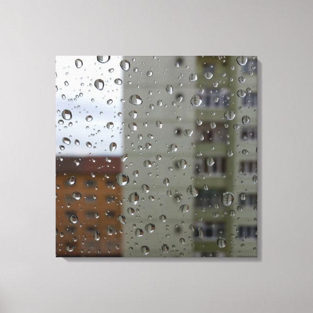 Regentropfen Leinwanddruck (Vorderseite)