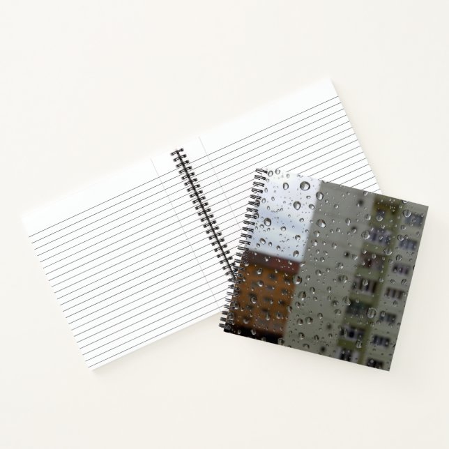 Regentropfen Notizbuch (Innenseite)