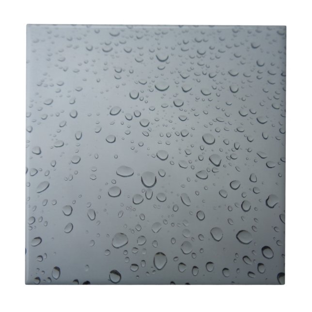 Regentropfen, Wasser-Tropfen, regnerisches Fliese (Vorderseite)