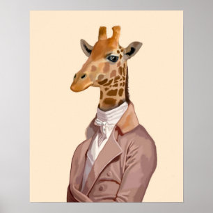 Regentschafts-Giraffe Poster