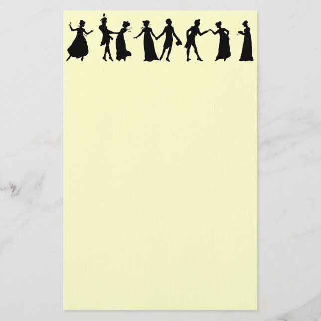 Regentschafts-Tänzerpapier Briefpapier (Vorderseite)